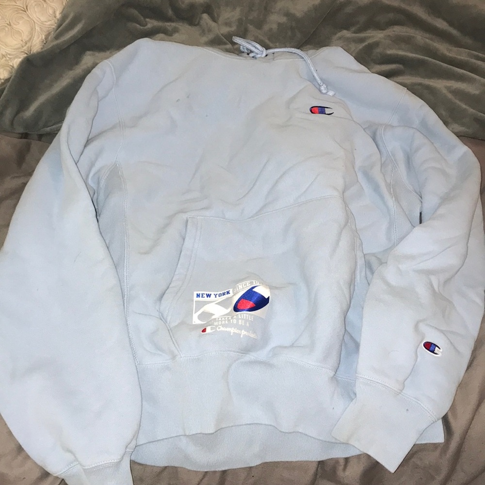 Light Blue Champion Hoodie